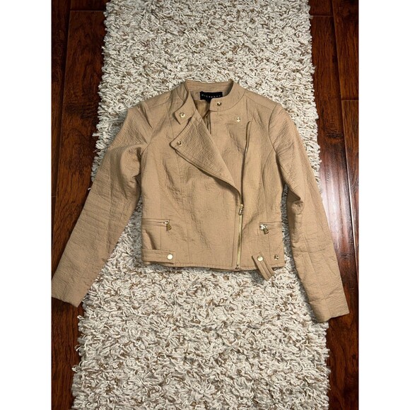 Metaphor Women's Jacket Jacquard Bomber Lined Zipped Front size XS - Picture 1 of 4